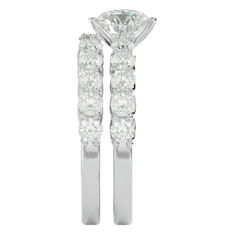 2 1/2 Carat Diamond Bridal Set In 14 Karat White Gold