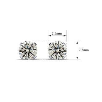 10 Point Colorless Diamond Stud Earrings White Gold!  Amazing Deal, Fiery Diamonds