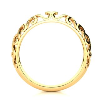 Matching Vintage Engagement Wedding Band In 14 Karat Yellow Gold