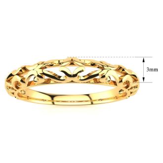 Matching Vintage Engagement Wedding Band In 14 Karat Yellow Gold