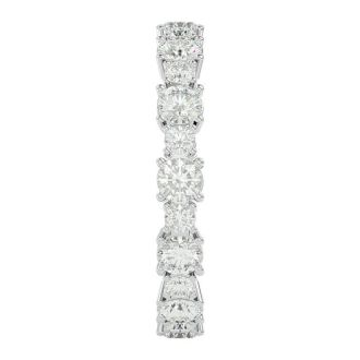 1 1/2 Carat Moissanite Eternity Ring In 14 Karat White Gold, Ring Size 6