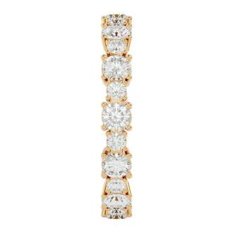 1 3/4 Carat Moissanite Eternity Ring In 14 Karat Yellow Gold, Ring Size 9