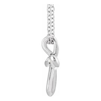 0.015 Carat Diamond Filigree Cross Necklace In Sterling Silver, 16-18 Inches