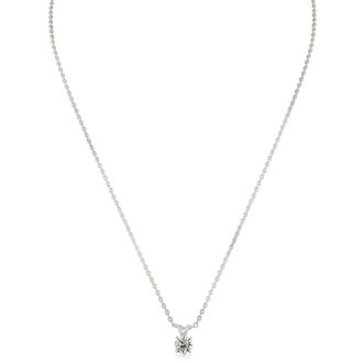 Colorless Natural 3/4 CARAT 14k White Gold Diamond Necklace.  Best Value Anywhere!