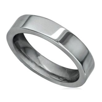 Classic 4mm Flat Comfort Fit Tungsten Wedding Band
