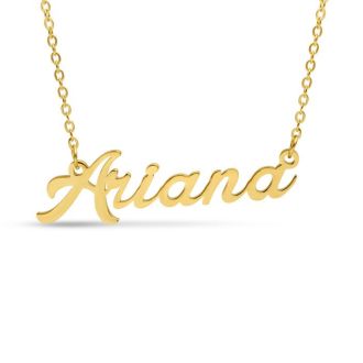 Ariana Nameplate Necklace In Gold