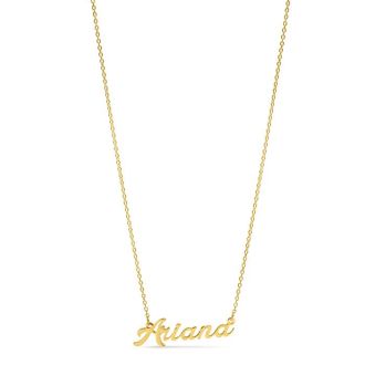 Ariana Nameplate Necklace In Gold