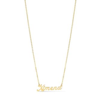 Ximena Nameplate Necklace In Gold