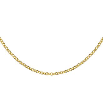 14 Karat Yellow Gold 1.2mm Cable Chain, 20 Inches