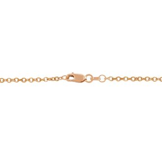14 Karat Rose Gold 1.2mm Cable Chain, 16 Inches