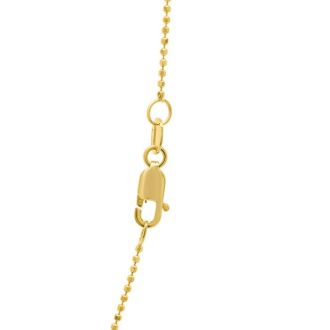 1 1/3 Carat Diamond Raindrops Necklace In 14 Karat Yellow Gold, 16-18 Inches