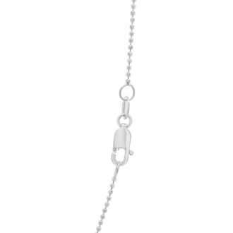 1/4 Carat Diamond Raindrops Necklace With Paperclip In 14 Karat White Gold, 16-18 Inches