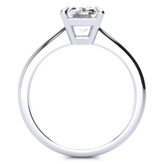 2 Carat GIA Certified Emerald Cut Diamond Solitaire Ring In Platinum
