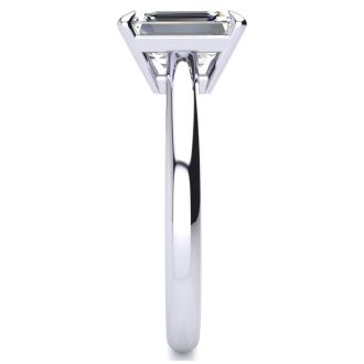 2 Carat GIA Certified Emerald Cut Diamond Solitaire Ring In Platinum