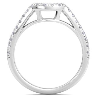 1/4 Carat Diamond Wedding Band In 14 Karat White Gold