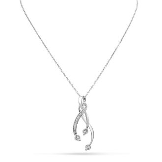1/10 Carat Diamond Spray Necklace, 17 Inches. Incredible New Gorgeous Style!