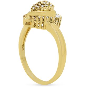 Previously Owned 1/2 Carat Diamond Engagement Ring In Yellow Gold, Size 7