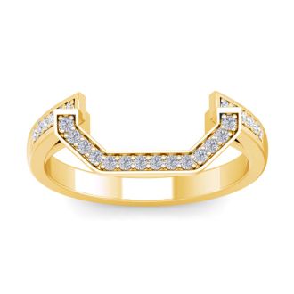 1/5 Carat Matching Diamond Wedding band In 14 Karat Yellow Gold