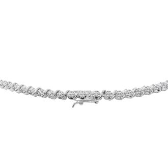 Impressive 1/2 Carat Diamond Tennis Necklace, 17 Inches. Unheard Of At This Price!