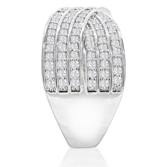 1 Carat Rose Cut Rose Cut Diamond Swirl Cocktail Ring. Amazing New Diamond Ring Style Everyone Will LOVE!