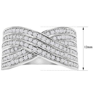 1 Carat Rose Cut Rose Cut Diamond Swirl Cocktail Ring. Amazing New Diamond Ring Style Everyone Will LOVE!