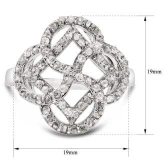 BLOWOUT! 1/2 Carat Natural Raw Rose Cut Diamond Cocktail Ring. Totally Noticeable Ring. Crazy Low Price!