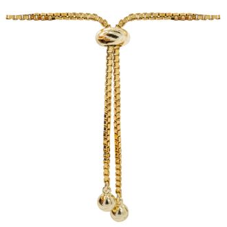 Diamond Accent Cat Adjustable Bolo Bracelet In Yellow Gold Overlay, 7-10 Inches