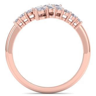Stunning 1/2ct Journey Diamond Band in 14K Rose Gold