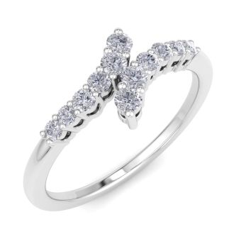 Stunning 1/4ct Journey Diamond Band in 14K White Gold