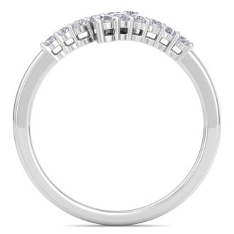 Stunning 1/4ct Journey Diamond Band in 14K White Gold