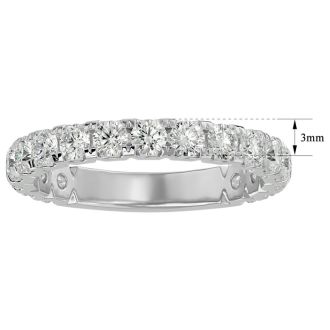 1 1/4 Carat Round Diamond Matching Band In 14 Karat White Gold