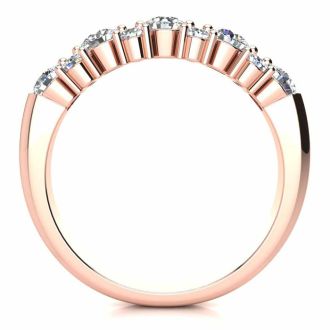 3/4 Carat Moissanite Garland Ring In 14 Karat Rose Gold