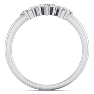 Choose from Your Exact Rings Size Of White Gold Thumb Rings With 1/3 Carats Of Diamonds From SuperJeweler