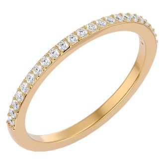 Choose from Your Exact Rings Size Of Yellow Gold Thumb Rings With 1/4 Carats Of Diamonds From SuperJeweler