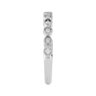 Get Your Exact Ring Size Of White Gold Thumb Rings With 1/10 Carats Of Moissanite From SuperJeweler