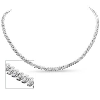 1 Carat Diamond Tennis Necklace, 17 Inches. Beautiful Brand New Diamond Necklace!