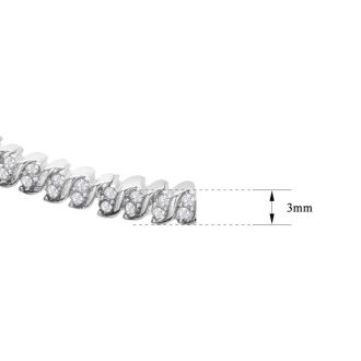 1 Carat Diamond Tennis Necklace, 17 Inches. Beautiful Brand New Diamond Necklace!