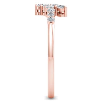 Stunning 1/4ct Journey Diamond Band in 14K Rose Gold