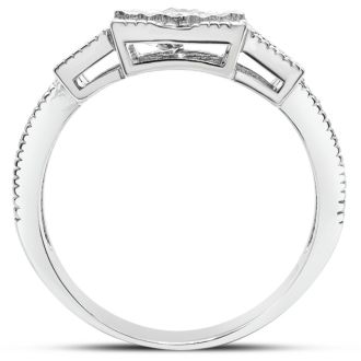 1/4 Carat Diamond Ring In Sterling Silver
