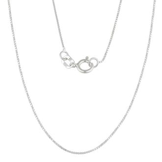 1 Carat Bezel Set Diamond Solitaire Necklace in 14K White Gold, 18 ...