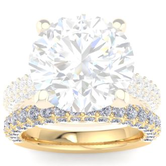 1 1/4 Carat Wedding Diamond Band Ring In 14K Yellow Gold