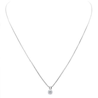 1/2 Carat Diamond Necklace In White Gold