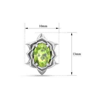 Peridot Earrings: 2 Carat Peridot Earrings