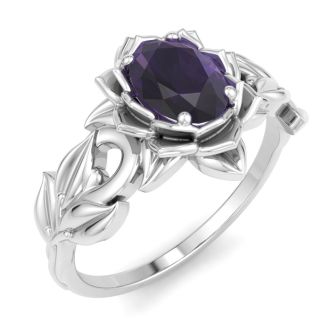 Amethyst Ring: 3/4 Carat Amethyst Ring