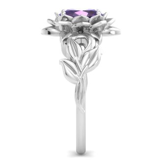 Amethyst Ring: 3/4 Carat Amethyst Ring