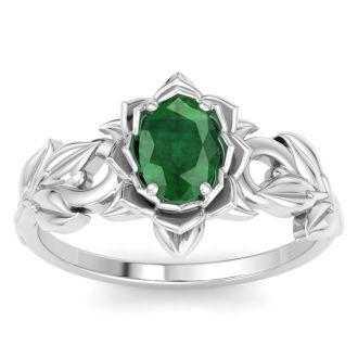 Emerald Ring: 3/4 Carat Emerald Ring