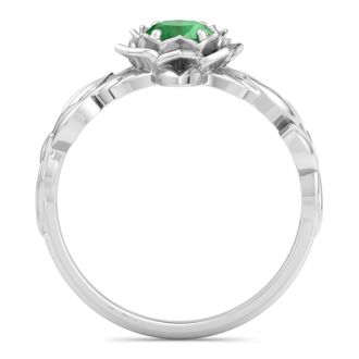 Emerald Ring: 3/4 Carat Emerald Ring