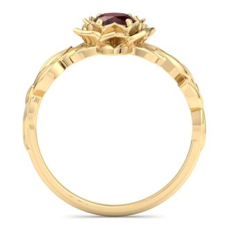 Garnet Ring: 1 Carat Garnet Ring