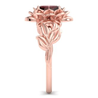 Garnet Ring: 1 Carat Garnet Ring