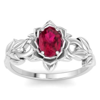 Ruby Ring: 1 Carat Ruby Ring